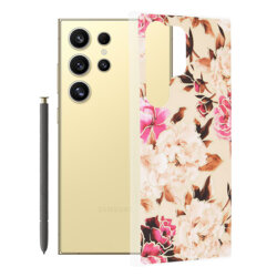 Husa Samsung Galaxy S24 Ultra Techsuit Marble, Mary Berry Nude