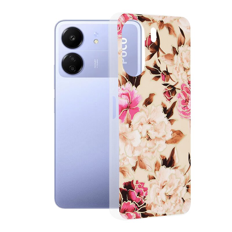 Husa Xiaomi Poco C65 Techsuit Marble, Mary Berry Nude