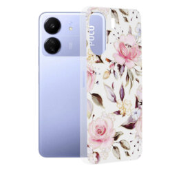 Husa Xiaomi Poco C65 Techsuit Marble, Chloe White