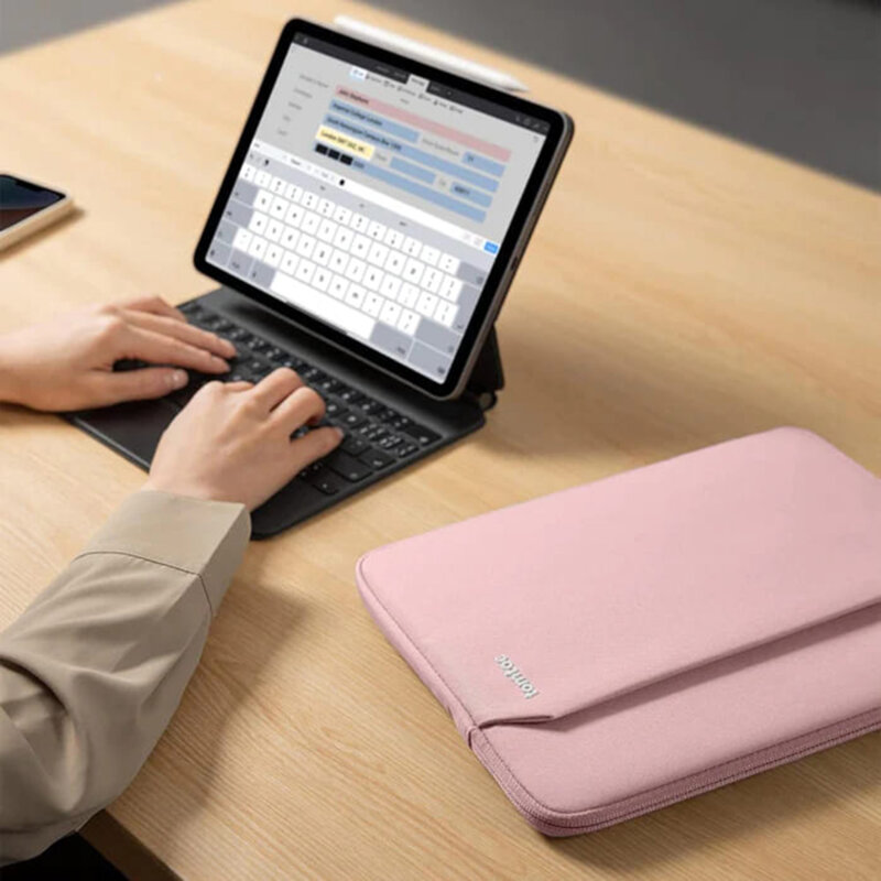 Husa, geanta pentru tableta 12.9” Tomtoc roz, B18B1P1