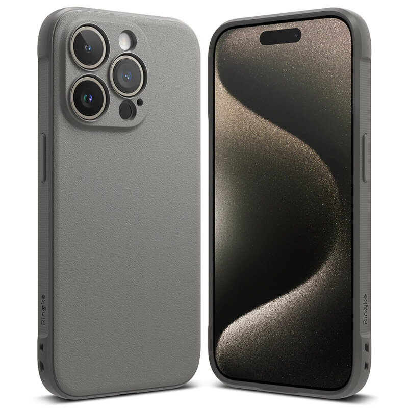 Husa iPhone 15 Pro Max Ringke Onyx, gri