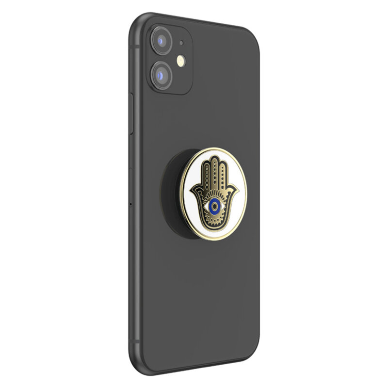Popsockets original, suport cu functii multiple, Enamel Hamsa Hand
