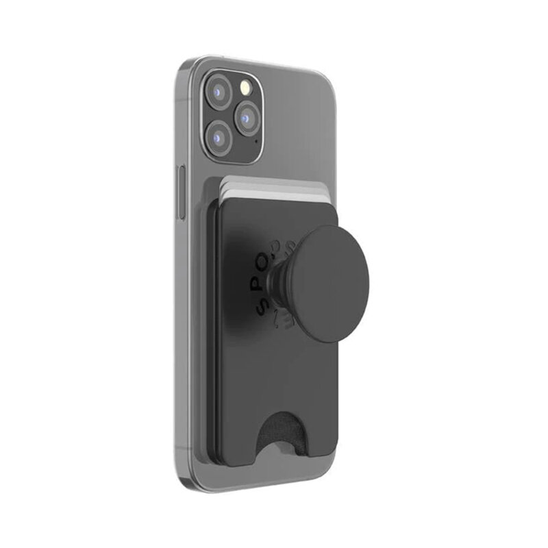 Popsockets original, PopWallet, Magnetic MagSafe Black