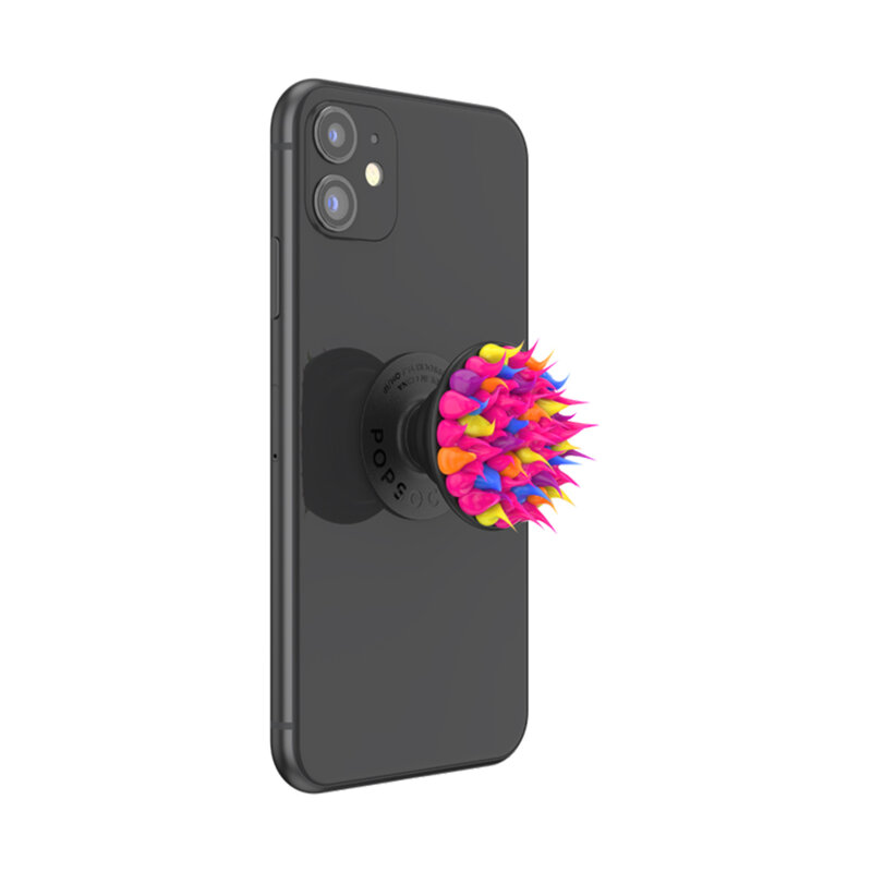 Popsockets original, suport cu functii multiple, Spiky Pink Acid