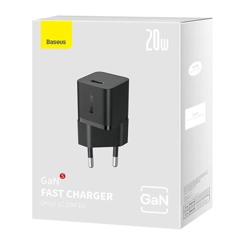 Incarcator GaN priza tip C Fast Charge Baseus, 20W, CCGN050102