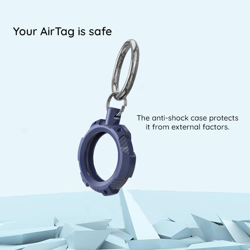 Husa AirTag iPhone Techsuit RSH1, carabina de prindere, roz