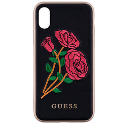 Bumper iPhone X, iPhone 10 Guess - Red Roses GUHCPXEROBK