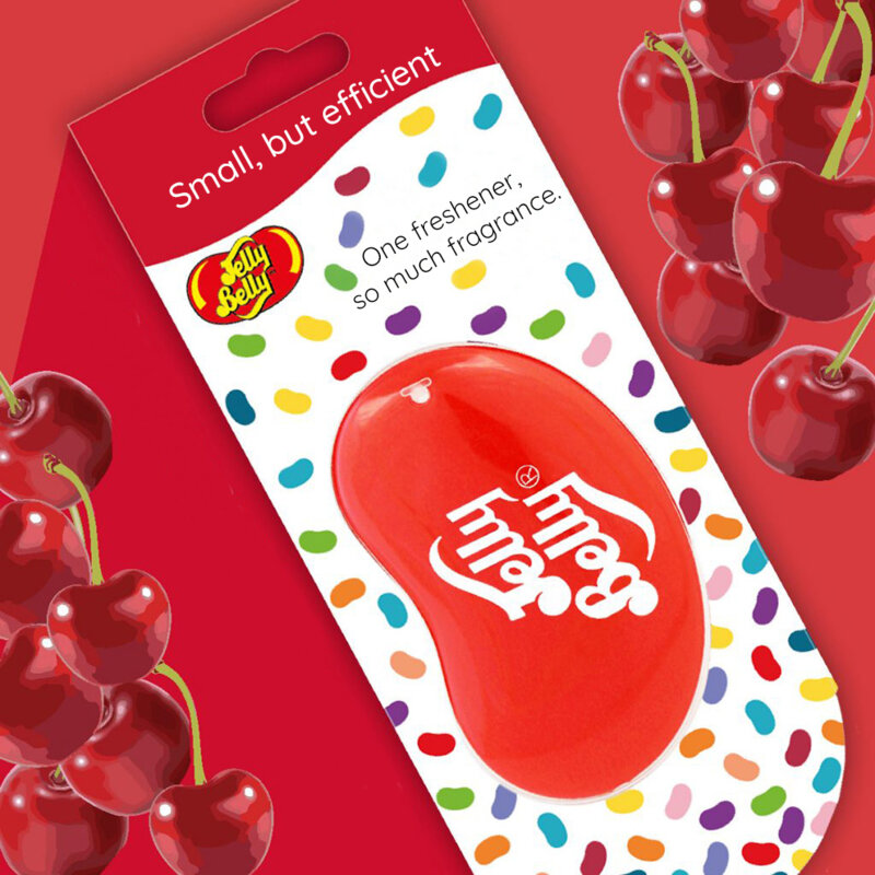 [Pachet 2x] Odorizant masina premium 3D Jelly Belly, Very Cherry