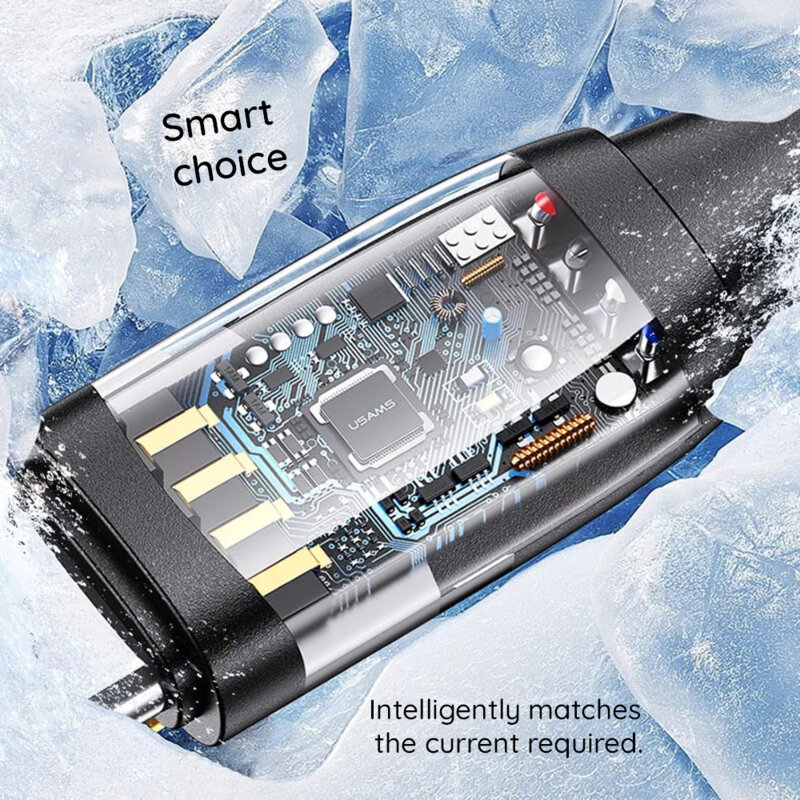 Cablu 6in1 Apple, Micro-USB, tip C PD100W Usams U85, mov, US-SJ645