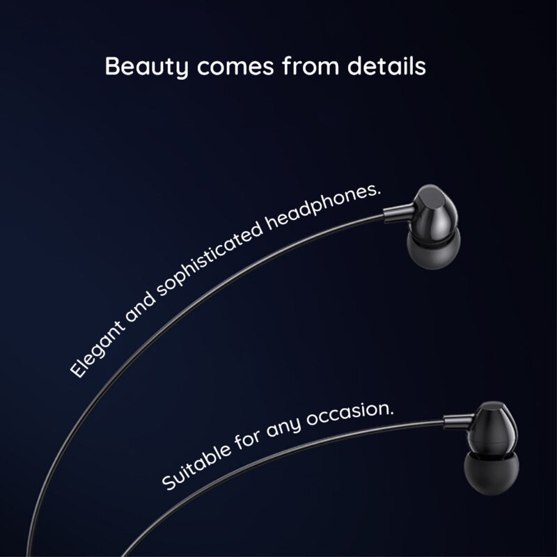 Casti cu microfon si fir Jack 3.5mm Usams EP-47, negru, US-SJ594