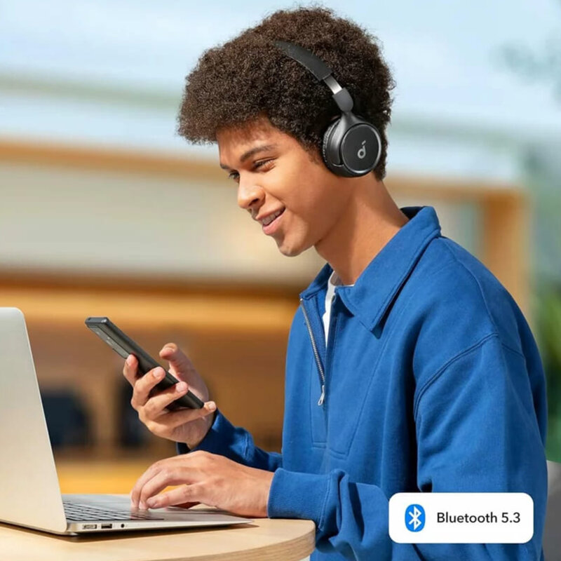 Casti On-Ear wireless Bluetooth Anker SoundCore H30i, negru