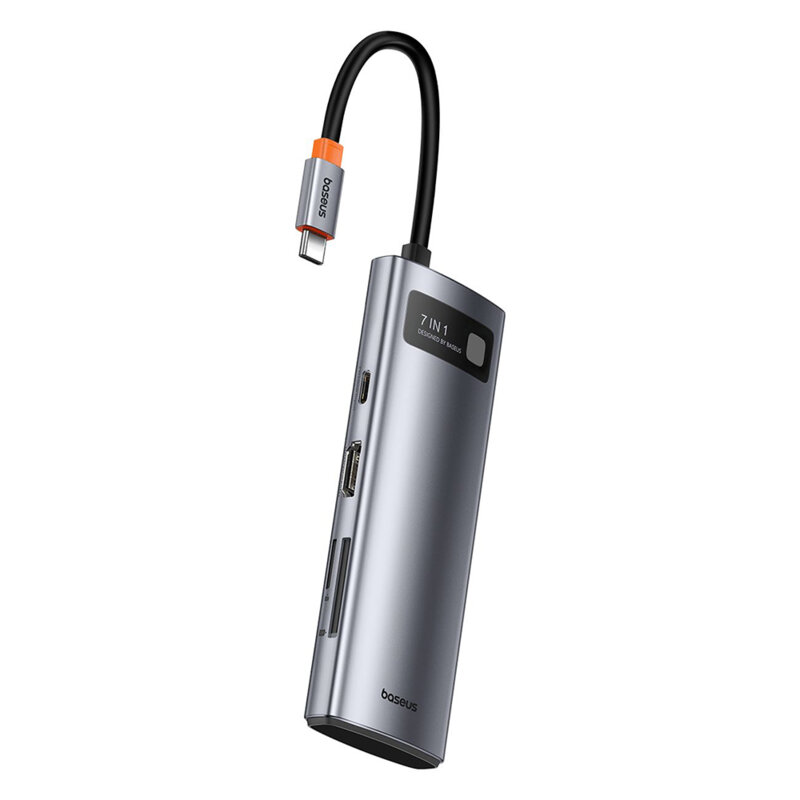 Hub Type-C la HDMI, 3xUSB, tip C, SD, TF Baseus, B00030708811-00