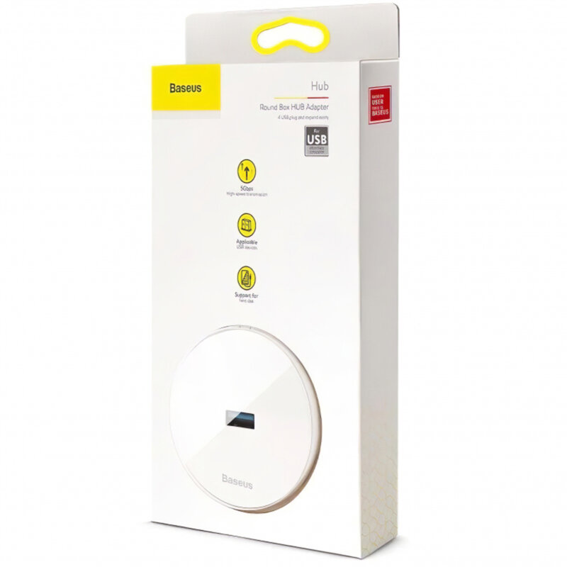 Docking station USB 3.0, hub Baseus, 10cm, negru, CAHUB-F01