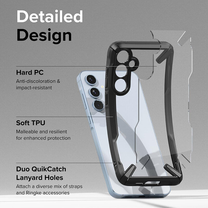 Husa Samsung Galaxy A55 5G Ringke Fusion X, negru