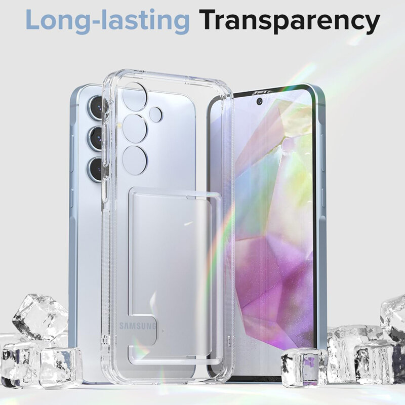 Husa Samsung Galaxy A35 5G Ringke Fusion Card, transparenta