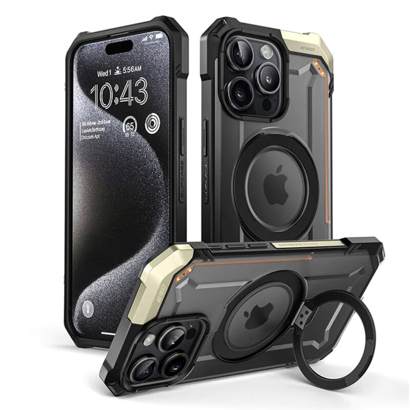 Husa iPhone 15 Pro Max Supcase Unicorn Beetle Defender MagSafe, negru