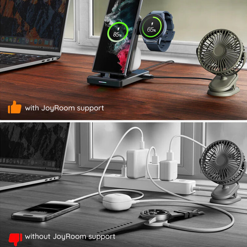 Statie incarcare wireless pentru Apple JoyRoom, 15W, JR-WQS02