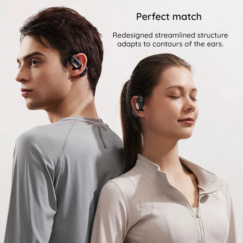 Casti wireless open-ear cu microfon TWS JoyRoom, verde, JR-OE1