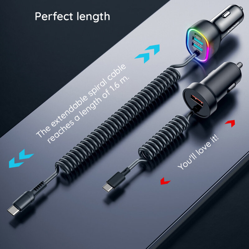 Incarcator auto USB, Type-C, Fast Charge JoyRoom, 57W, JR-CL20