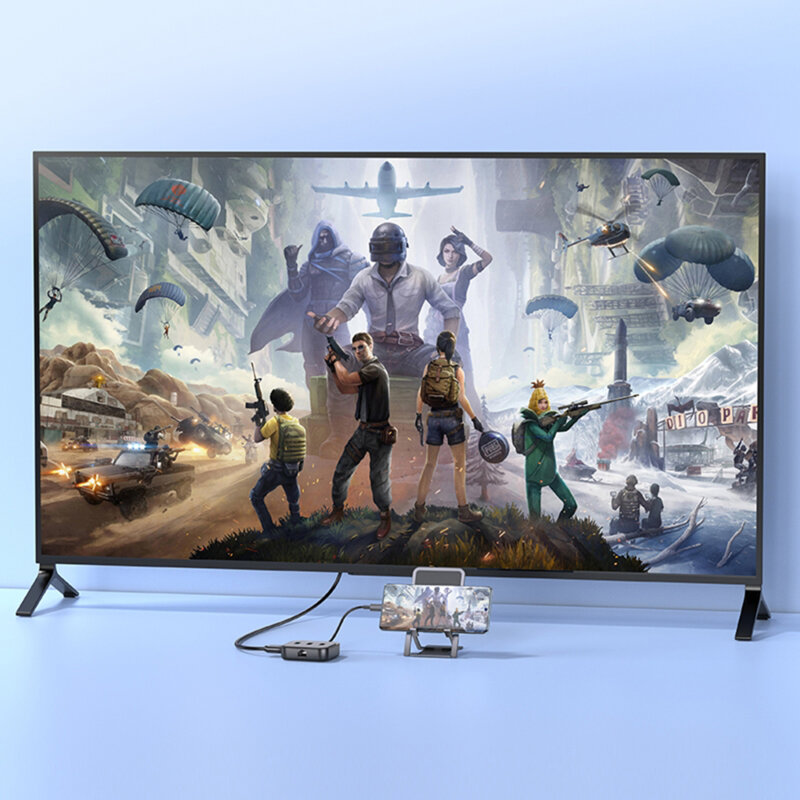 Adaptor multiport Type-C la HDTV, PD100W, USB3.0 Hoco HB36