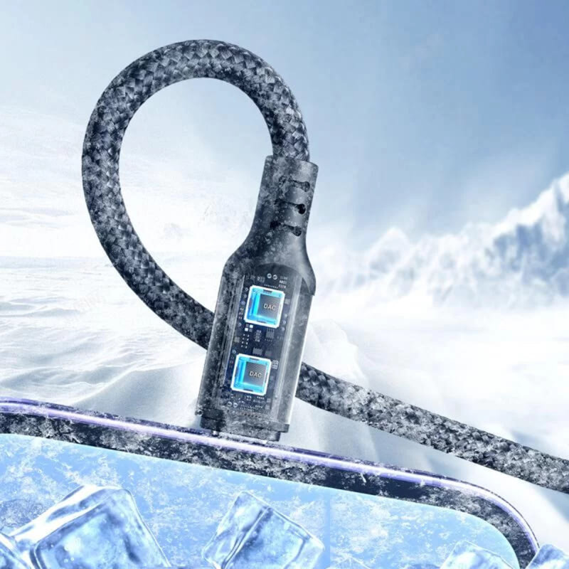 Cablu 2xiPhone, tip C, Micro JoyRoom, 3.5A, 1.2m, negru, S-1T4018A18