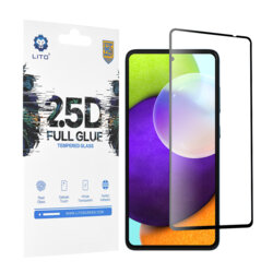 Folie sticla Samsung Galaxy A52 4G Lito 2.5D Full Glue, negru