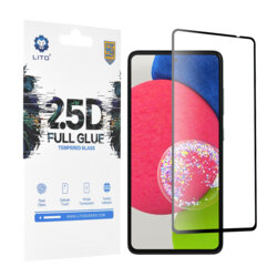 Folie sticla Samsung Galaxy A52s 5G Lito 2.5D Full Glue, negru