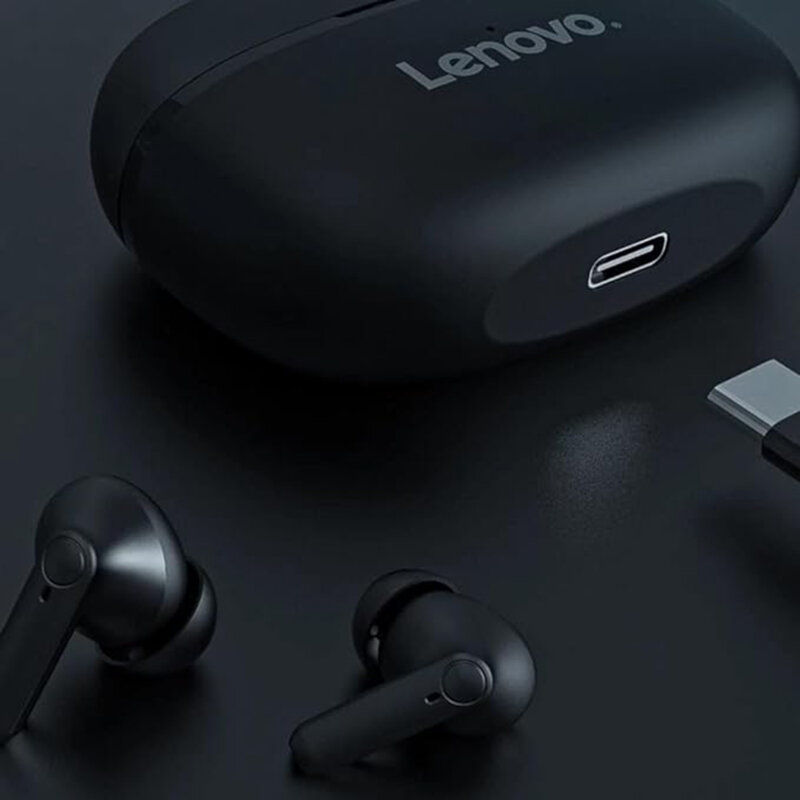 Casti Bluetooth True wireless in-ear Lenovo HT05, negru