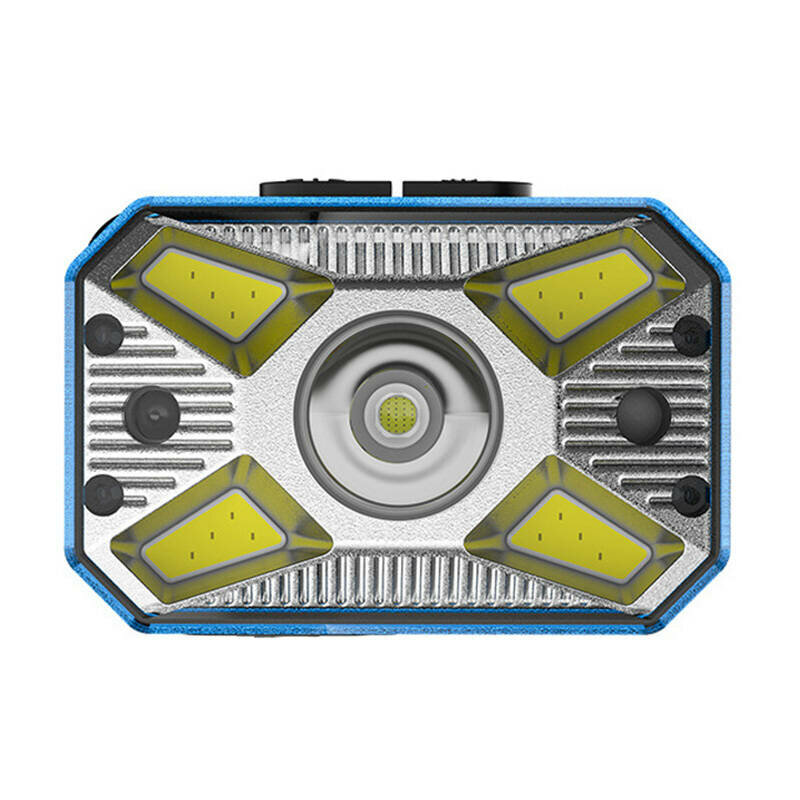 Lanterna LED pentru cap cu lumina rosie/alba Warsun YHT3B, albastra