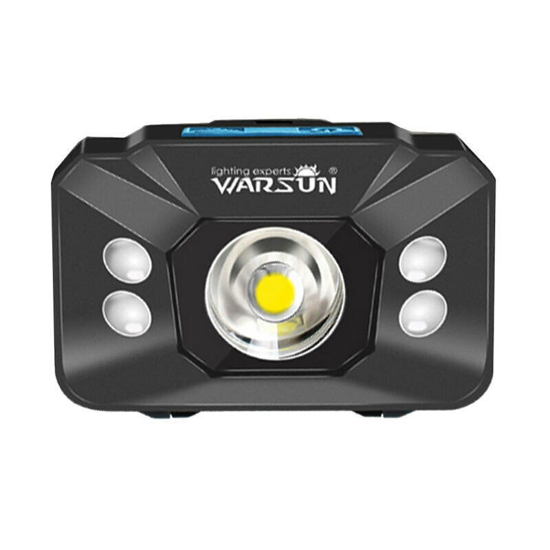 Lanterna LED pentru cap 800mAh, Micro-USB  Warsun W07B, negru
