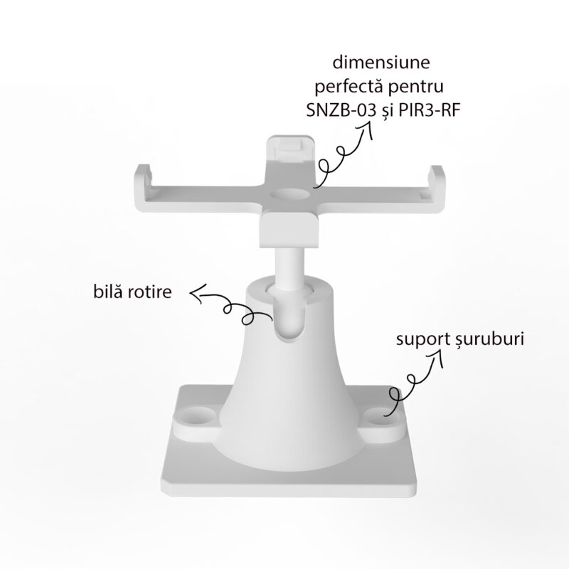 Suport perete senzor miscare cu banda adeziva 3M, Sonoff SNZB-03