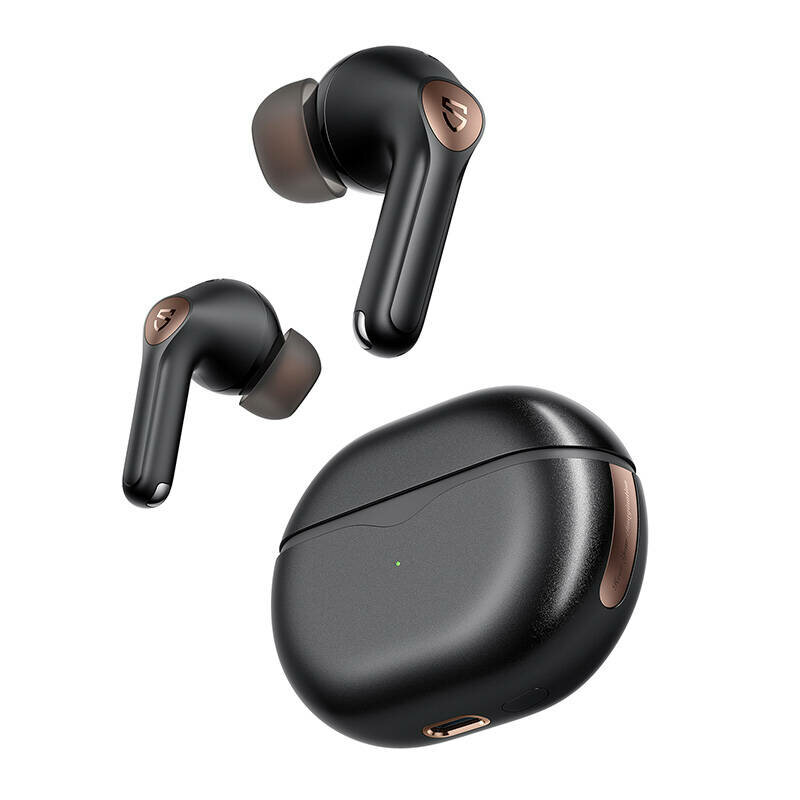 Casti Bluetooth, Noise Cancelling Soundpeats Air 4 pro, negru
