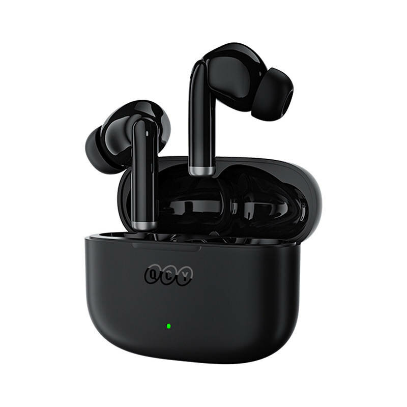 Casti TWS Bluetooth ENC QCY T19, negru