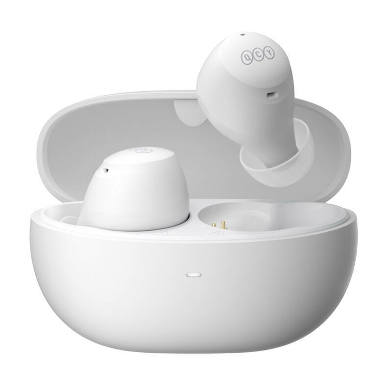 Casti Bluetooth TWS ANC waterproof QCY Arcbuds HT07, alb