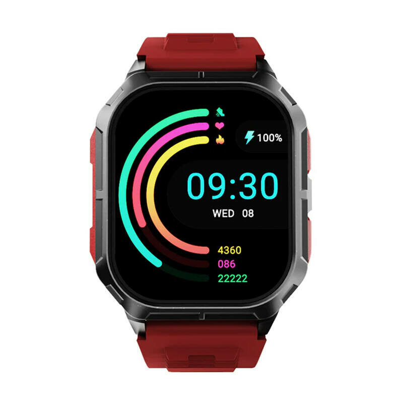 Ceas smartwatch HiFuture FutureFit Ultra3 2 inch, IP68, rosu