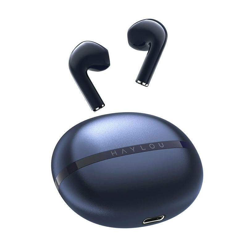Casti in-ear Bluetooth, earbuds Haylou X1 2023, albastru