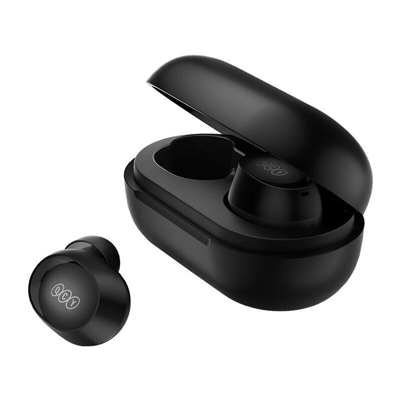 Casti Bluetooth TWS waterproof QCY T27, negru