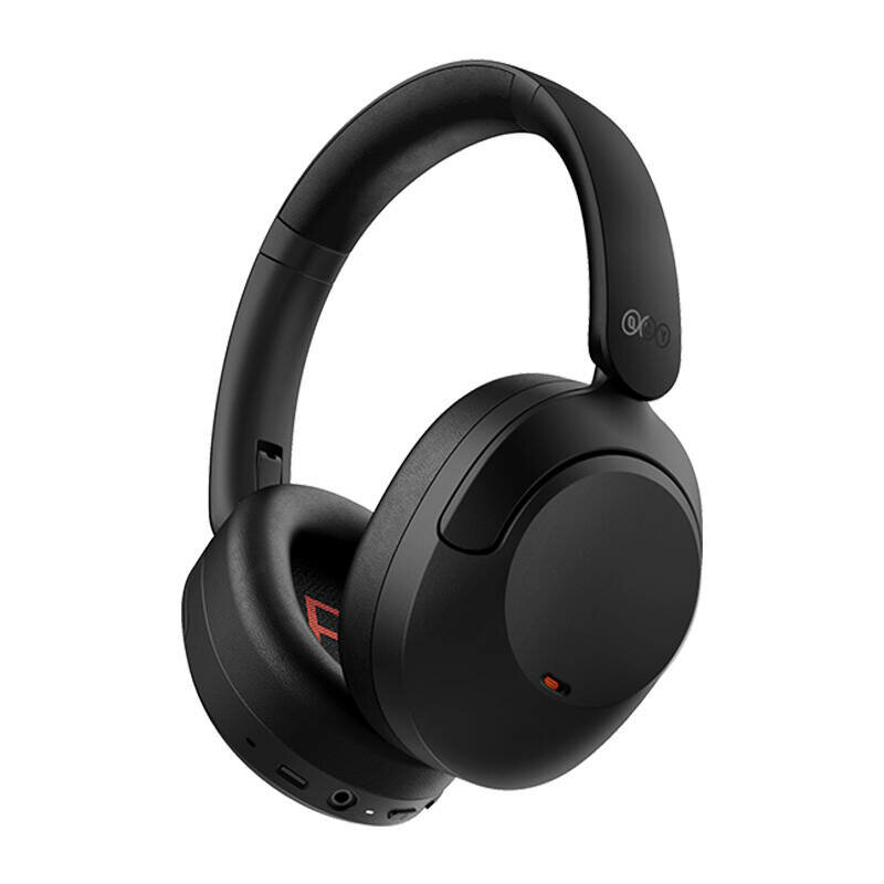 Casti wireless Bluetooth foldable noise-cancelling QCY H4, negru