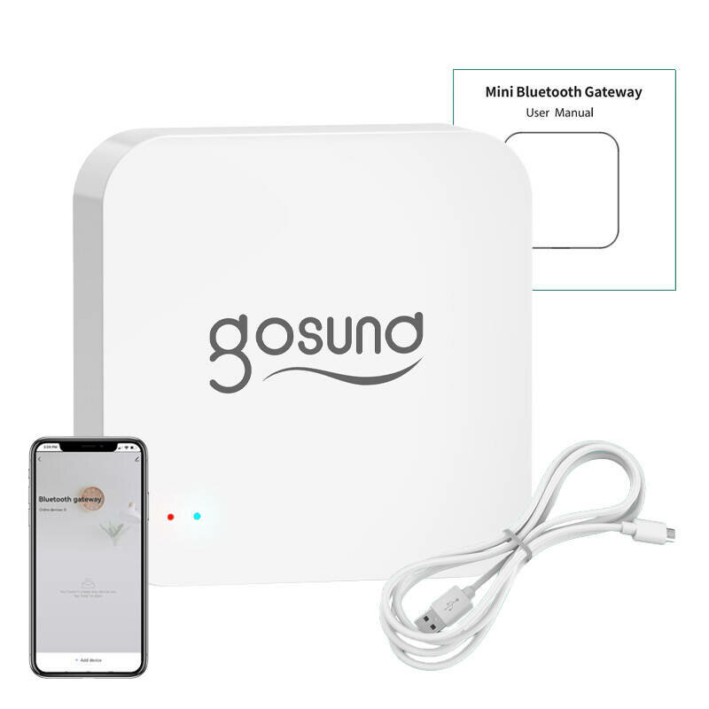 Gateway inteligent Bluetooth/Wi-Fi Gosund G2, cu alarma, alb