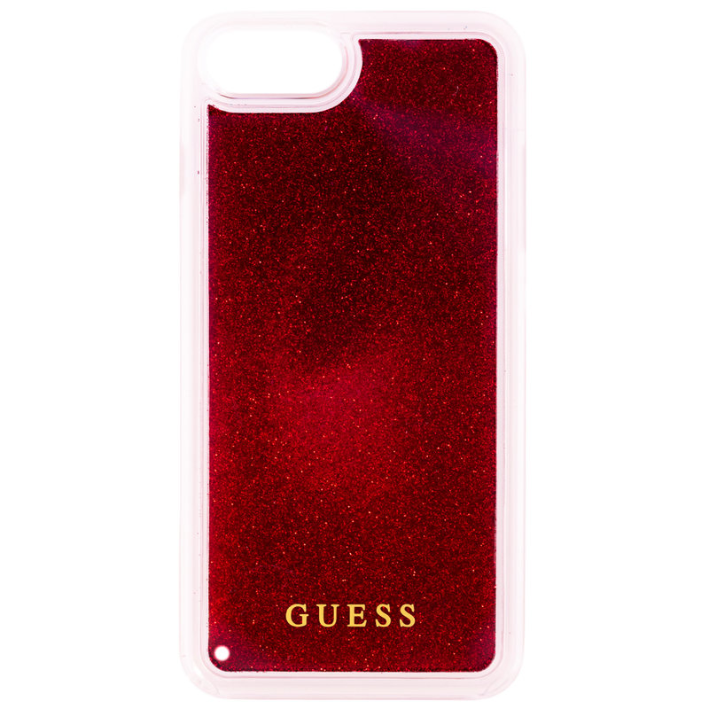 Bumper iPhone 7 Plus Guess Liquid Glitter- Red GUHCP7LGLUFLRA