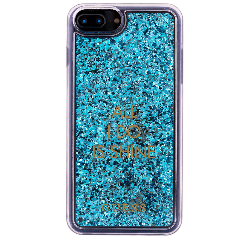 Bumper iPhone 7 Plus Guess Liquid Glitter- Blue GUHCP7LGLUQBL 
