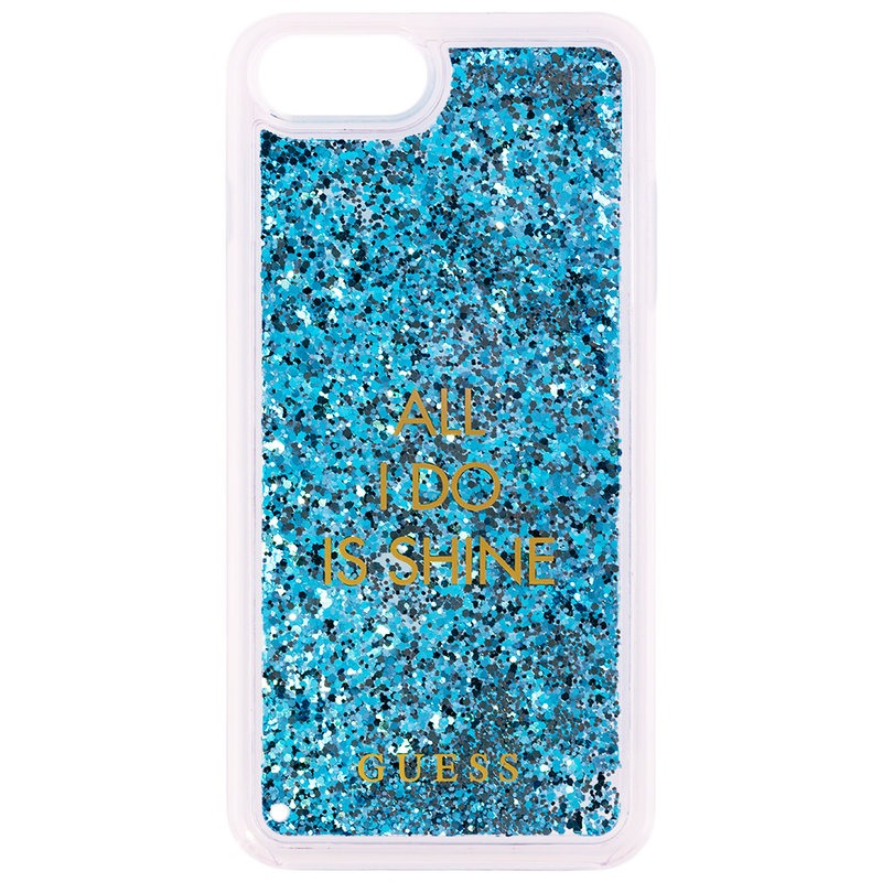 Bumper iPhone 8 Plus Guess Liquid Glitter- BlueGUHCP7LGLUQBL 