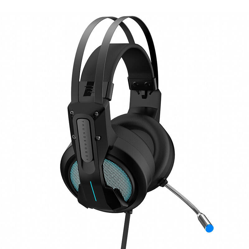 Casti gaming over-ear cu microfon si lumini, Thunderobot H31, negru, JG0804004