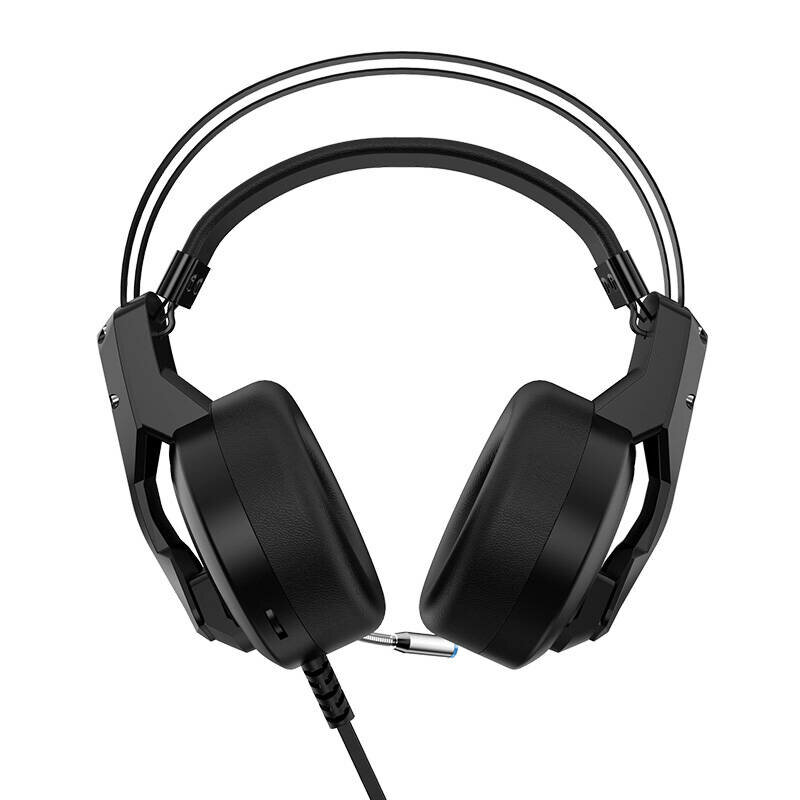 Casti gaming over-ear cu microfon si lumini, Thunderobot H31, negru, JG0804004