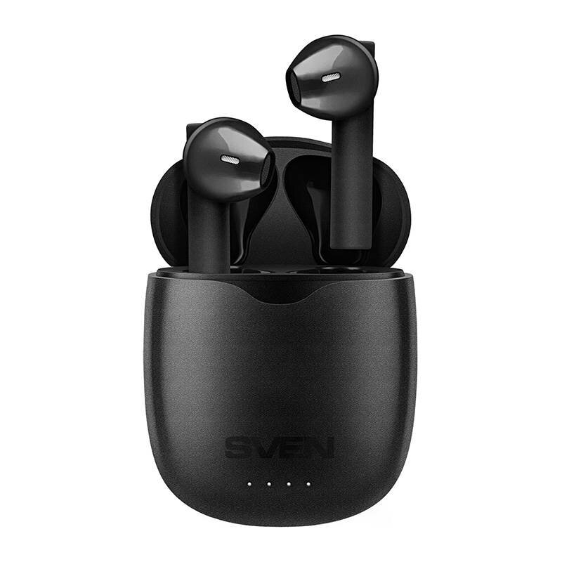 Casti half in-ear Bluetooth, earbuds Sven E-717BT, negru, SV-019266