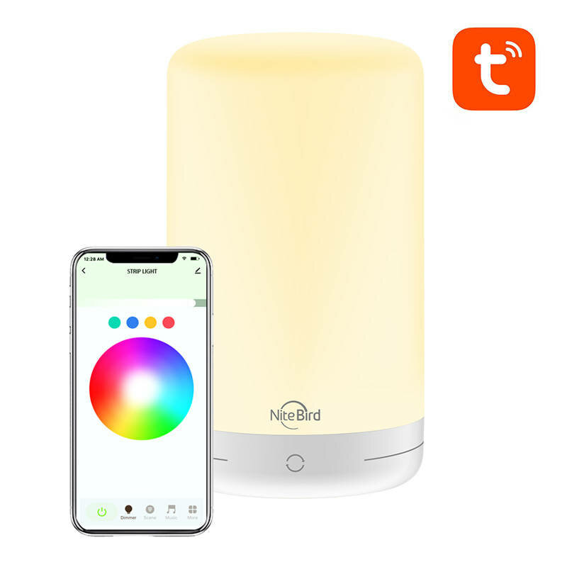 Lampa LED RGB NiteBird LB3, compatibila Alexa, Google Assistant
