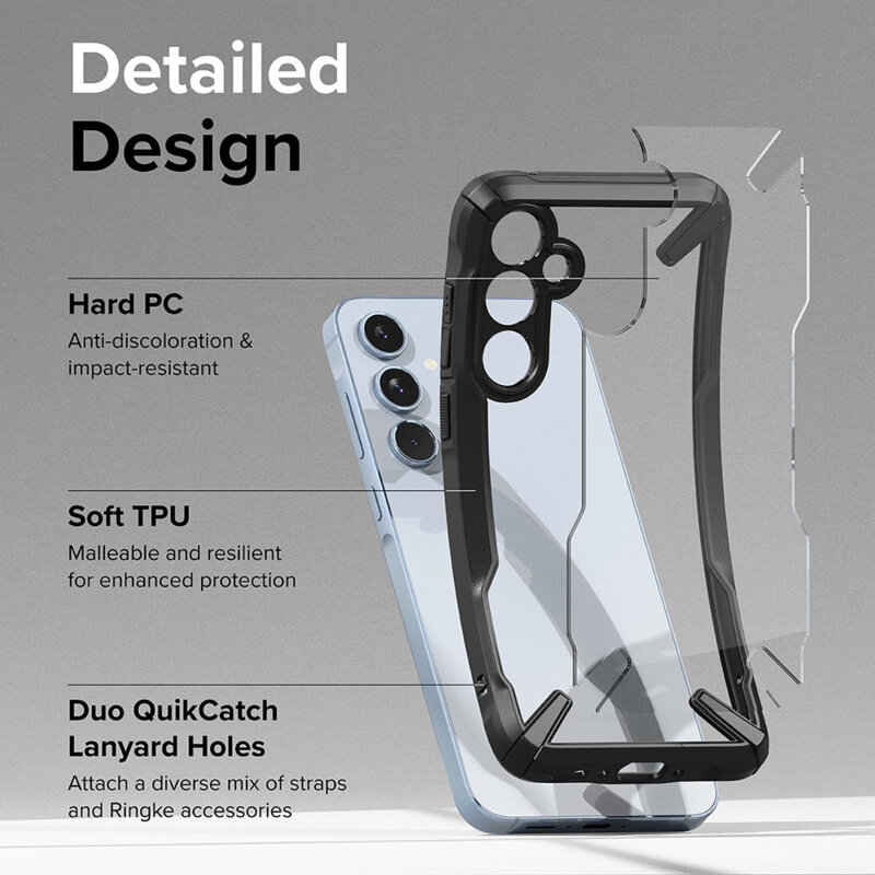 Husa Samsung Galaxy A35 5G Ringke Fusion X, negru