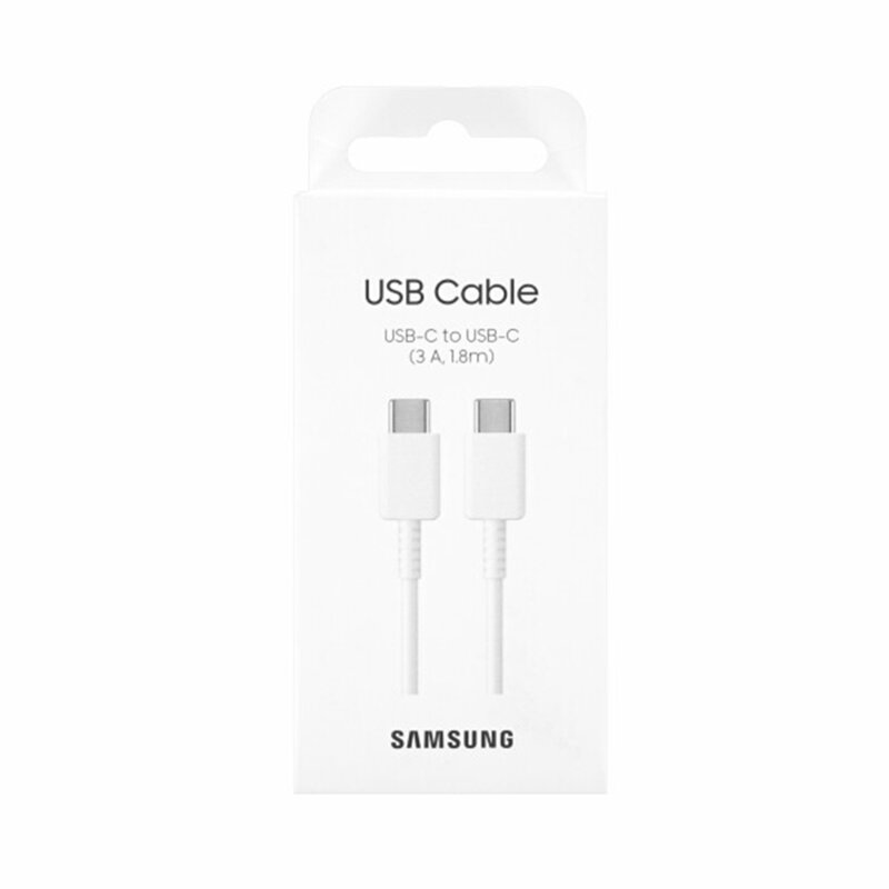 Cablu USB-C Fast Charge Samsung to USB-C, alb, blister, EP-DX310JWEGEU, blister