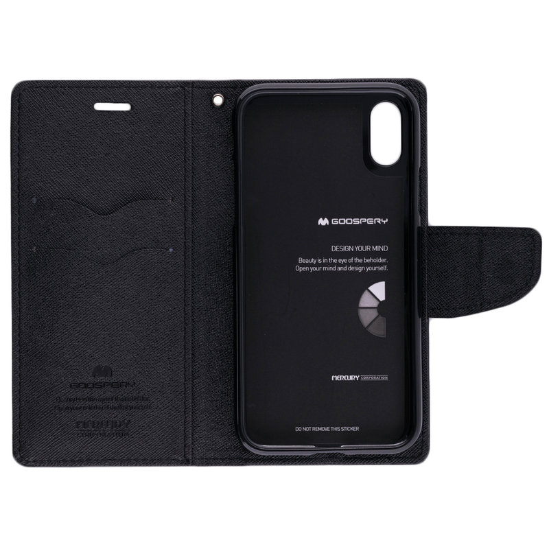 Husa Apple iPhone X, iPhone 10 Flip Negru MyFancy