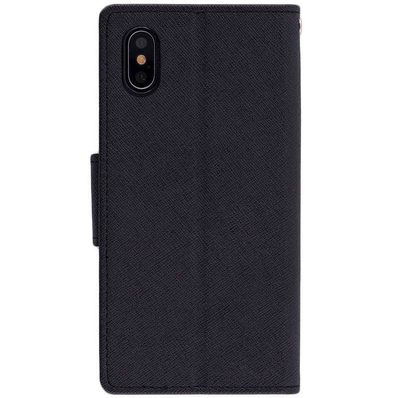Husa Apple iPhone X, iPhone 10 Flip Negru MyFancy